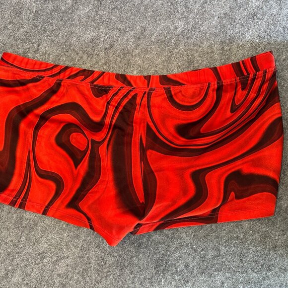 Tribe Men’s Swim Shorts – Size 3XL – Red Swirl Print - Picture 6 of 12